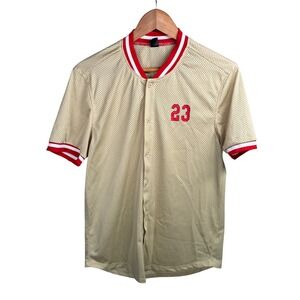 SHEIN Los Angeles Baseball Jersey Mens Medium Streetwear Sports Athletic Y2k